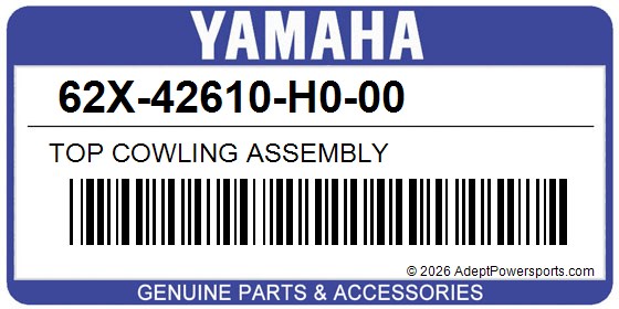 Yamaha 62X-42610-H0-00 Top Cowling Assembly