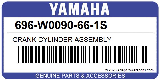 Yamaha 696-W0090-66-1S Crank Cylinder Assembly