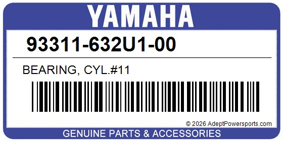 Yamaha 93311-632U1-00 Bearing, Cyl.#11