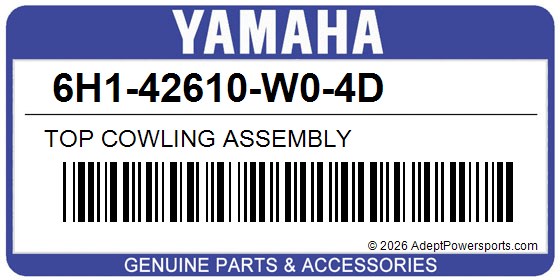 Yamaha 6H1-42610-W0-4D Top Cowling Assembly