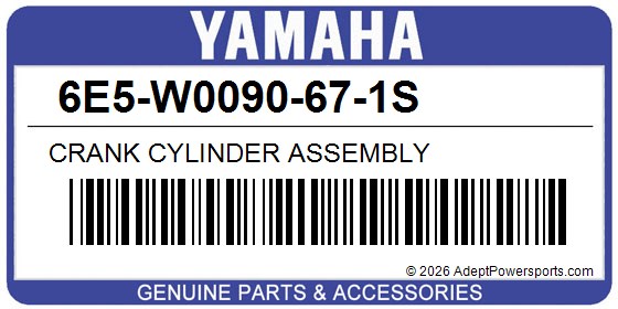 Yamaha 6E5-W0090-67-1S Crank Cylinder Assembly