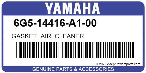 Yamaha 6G5-14416-A1-00 Gasket, Air, Cleaner