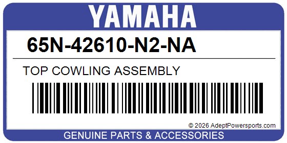Yamaha 65N-42610-N2-NA Top Cowling Assembly