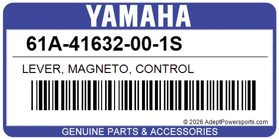 Yamaha 61A-41632-00-1S Lever, Magneto, Control