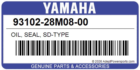 Yamaha 93102-28M08-00 Oil, Seal, Sd-Type