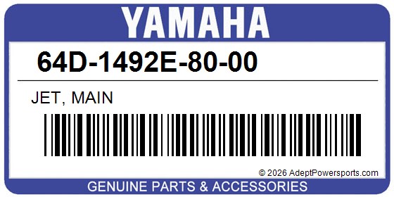 Yamaha 64D-1492E-80-00 Jet, Main