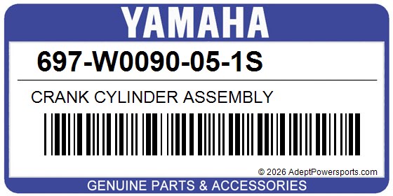 Yamaha 697-W0090-05-1S Crank Cylinder Assembly