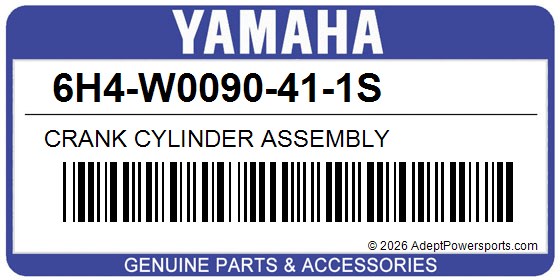Yamaha 6H4-W0090-41-1S Crank Cylinder Assembly