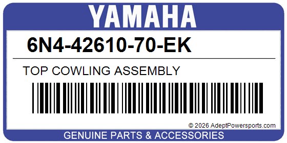 Yamaha 6N4-42610-70-EK Top Cowling Assembly