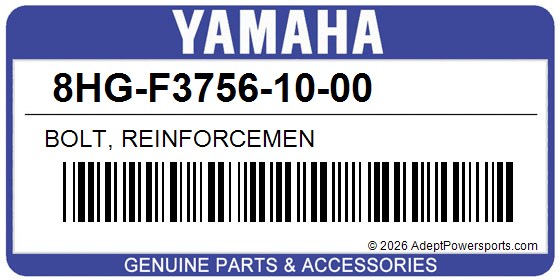 Yamaha 8HG-F3756-10-00 Bolt, Reinforcemen