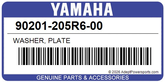 Yamaha 90201-205R6-00 Washer, Plate