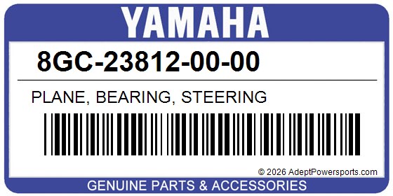 Yamaha 8GC-23812-00-00 Plane, Bearing, Steering