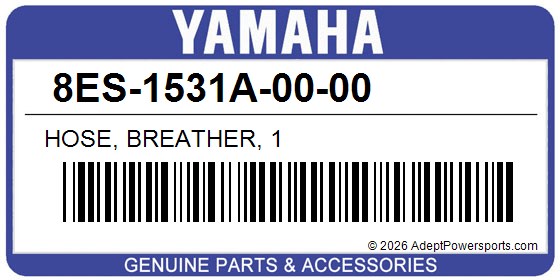 Yamaha 8ES-1531A-00-00 Hose, Breather, 1