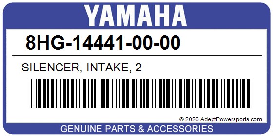 Yamaha 8HG-14441-00-00 Silencer, Intake, 2