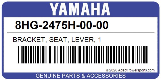 Yamaha 8HG-2475H-00-00 Bracket, Seat, Lever, 1