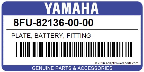 Yamaha 8FU-82136-00-00 Plate, Battery, Fitting