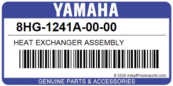 Yamaha 8HG-1241A-00-00 Heat Exchanger Assembly