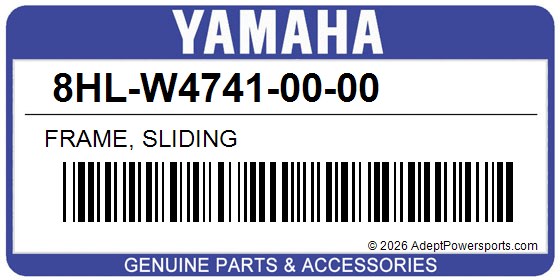 Yamaha 8HL-W4741-00-00 Frame, Sliding
