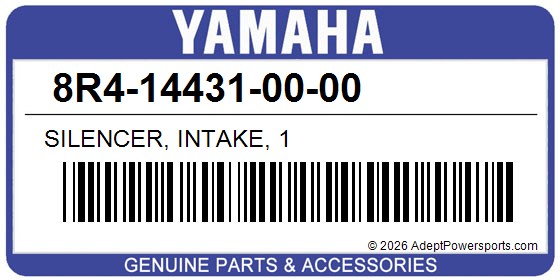 Yamaha 8R4-14431-00-00 Silencer, Intake, 1