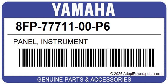 Yamaha 8FP-77711-00-P6 Panel, Instrument
