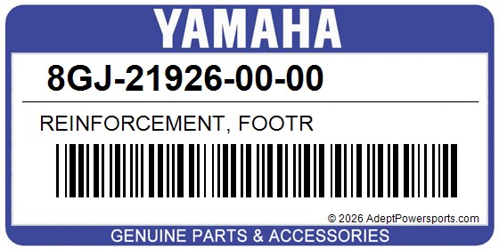 Yamaha 8GJ-21926-00-00 Reinforcement, Footr