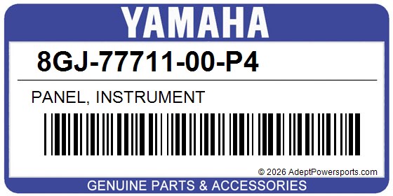 Yamaha 8GJ-77711-00-P4 Panel, Instrument