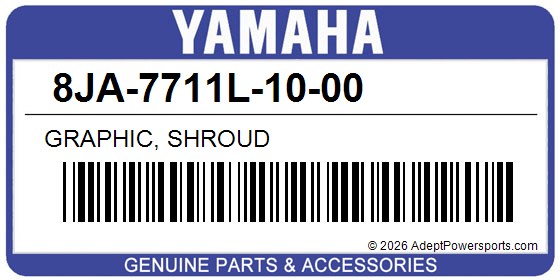 Yamaha 8JA-7711L-10-00 Graphic, Shroud