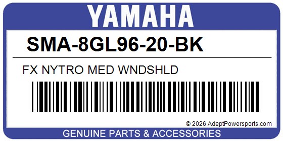 Yamaha SMA-8GL96-20-BK Fx Nytro Med Wndshld