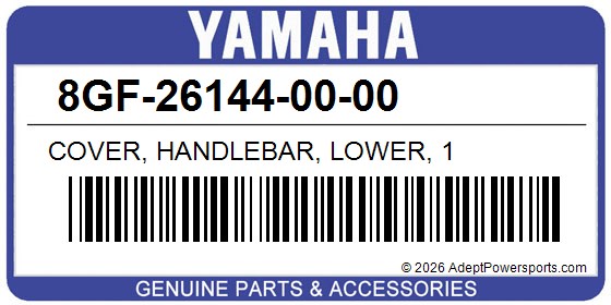 Yamaha 8GF-26144-00-00 Cover, Handlebar, Lower, 1