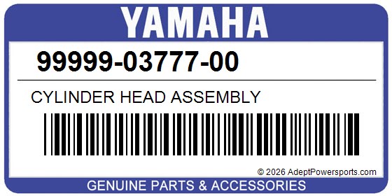 Yamaha 99999-03777-00 Cylinder Head Assembly