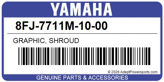 Yamaha 8FJ-7711M-10-00 Graphic, Shroud