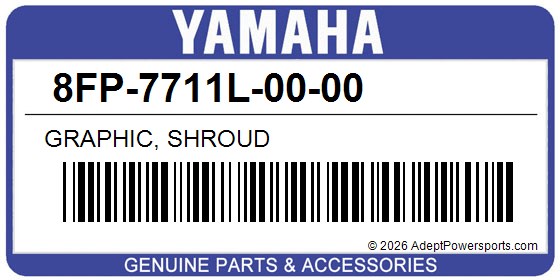 Yamaha 8FP-7711L-00-00 Graphic, Shroud