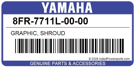 Yamaha 8FR-7711L-00-00 Graphic, Shroud