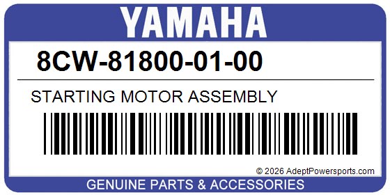 Yamaha 8CW-81800-01-00 Starting Motor Assembly