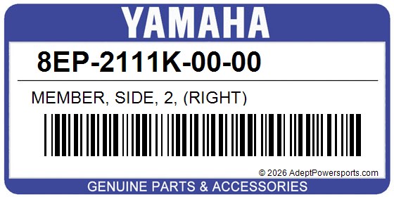 Yamaha 8EP-2111K-00-00 Member, Side, 2, (Right)
