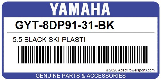 Yamaha GYT-8DP91-31-BK 5.5 Black Ski Plasti