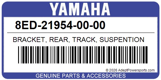 Yamaha 8ED-21954-00-00 Bracket, Rear, Track, Suspention