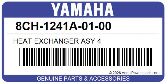Yamaha 8CH-1241A-01-00 Heat Exchanger Asy 4