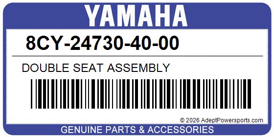 Yamaha 8CY-24730-40-00 Double Seat Assembly