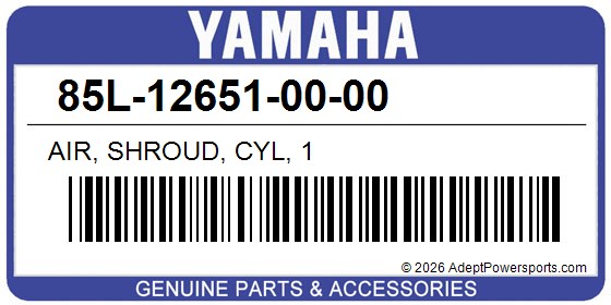 Yamaha 85L-12651-00-00 Air, Shroud, Cyl, 1