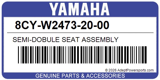 Yamaha 8CY-W2473-20-00 Semi-Dobule Seat Assembly