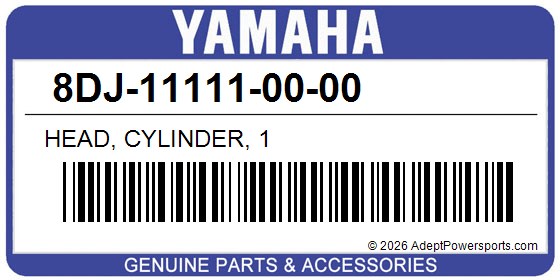 Yamaha 8DJ-11111-00-00 Head, Cylinder, 1