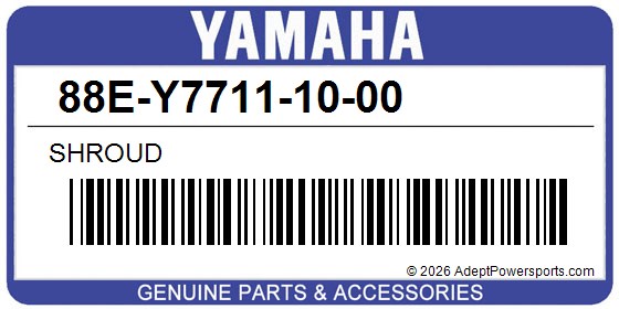Yamaha 88E-Y7711-10-00 Shroud