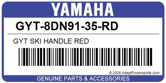 Yamaha GYT-8DN91-35-RD Gyt Ski Handle Red
