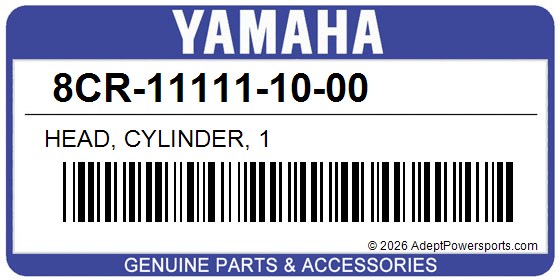 Yamaha 8CR-11111-10-00 Head, Cylinder, 1