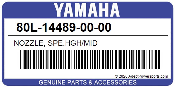 Yamaha 80L-14489-00-00 Nozzle, Spe.Hgh/Mid