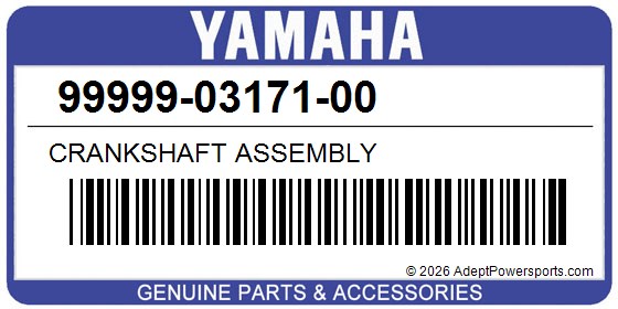 Yamaha 99999-03171-00 Crankshaft Assembly