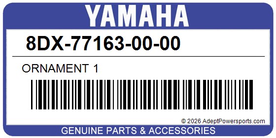 Yamaha 8DX-77163-00-00 Ornament 1