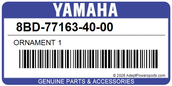 Yamaha 8BD-77163-40-00 Ornament 1