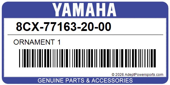 Yamaha 8CX-77163-20-00 Ornament 1